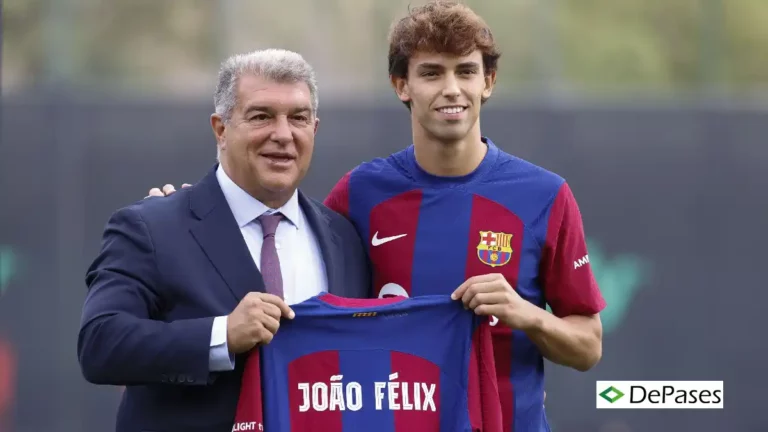 Joao Felix Barcelona Joan Laporta Presentacion