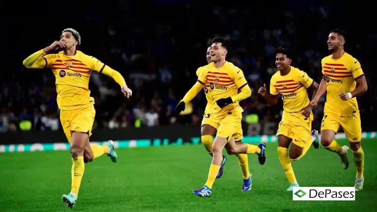 FC Barcelona vs. Real Sociedad LaLiga Celebración Gol Ronald Araújo