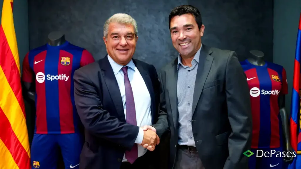 Deco Joan Laporta FC Barcelona