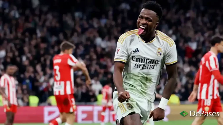 Vinicius Junior Jr Real Madrid Gol Celebración Almería