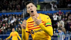 Gol Robert Lewandowski Celebracion Barcelona