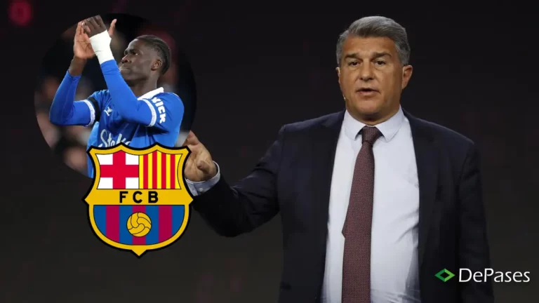Amadou Onana Joan Laporta FC Barcelona