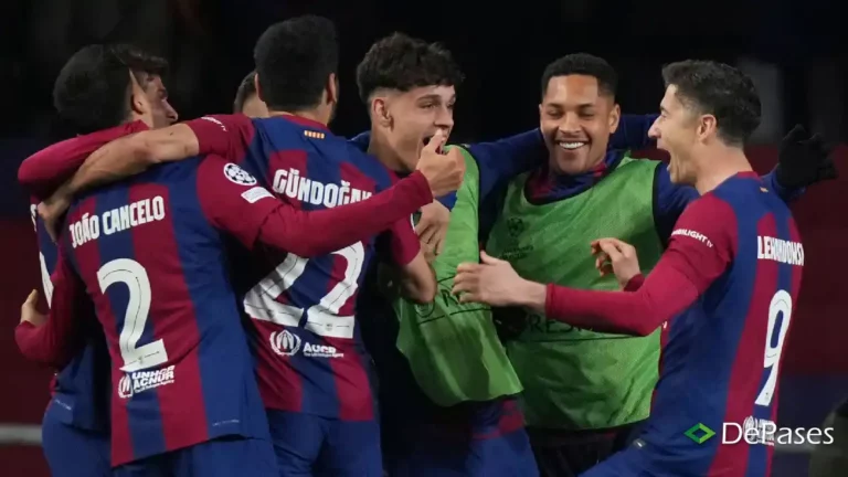 Celebración FC Barcelona vs. Napoli Napoles Champions League