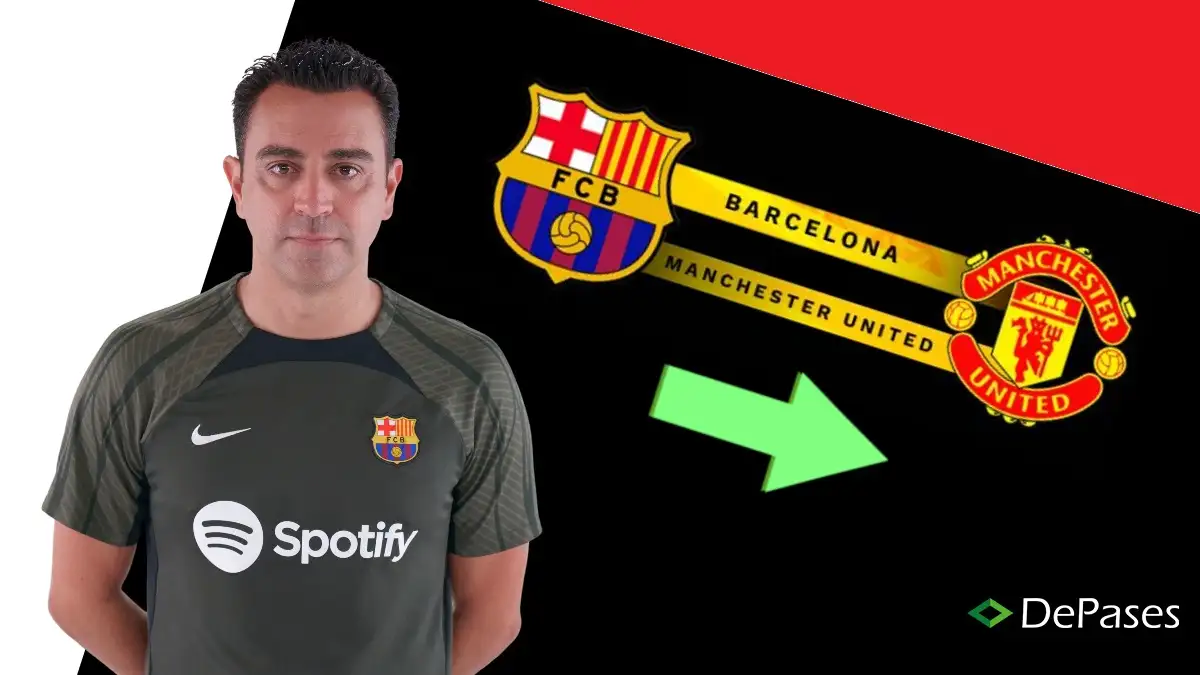 Xavi Hernández FC Barcelona Manchester United