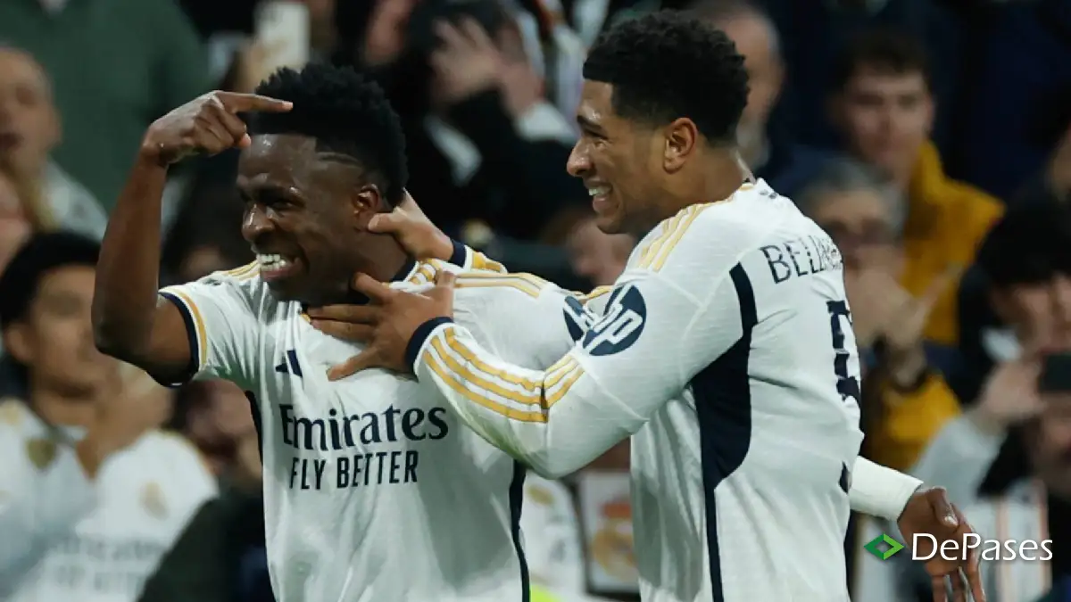 Vinícius Jr Júnior Jude Bellingham Gol Celebración Real Madrid