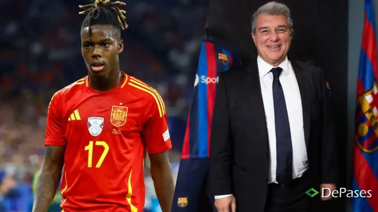 Joan Laporta Nico Williams FC Barcelona