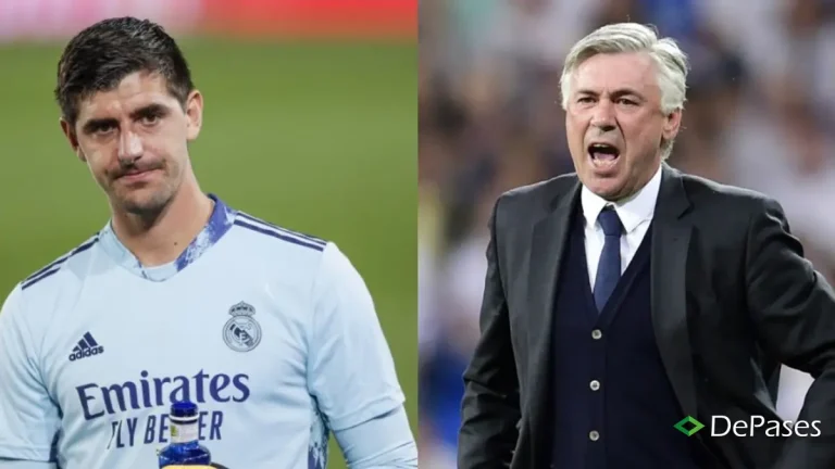 Thibaut Courtois Carlo Ancelotti Real Madrid