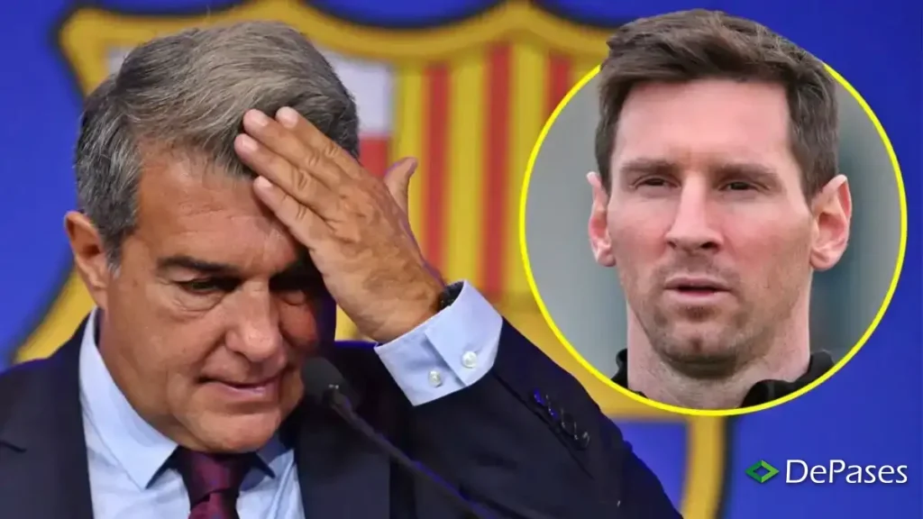 Lionel Messi Joan Laporta FC Barcelona