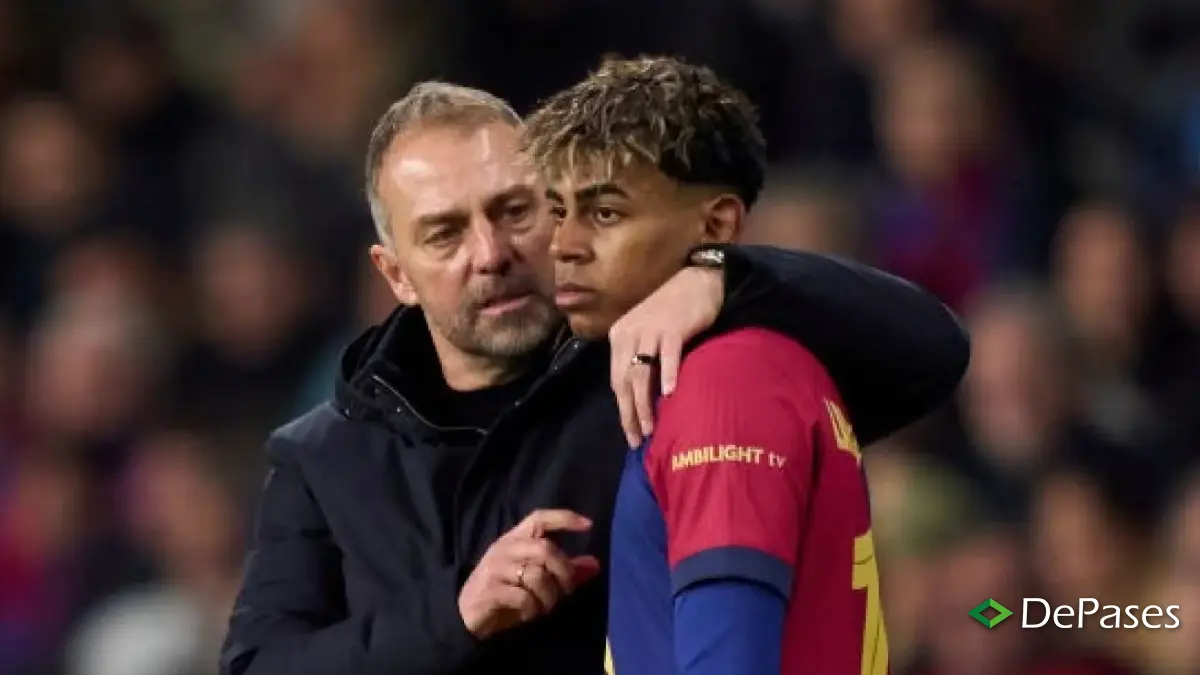 Hansi Flick Lamine Yamal FC Barcelona