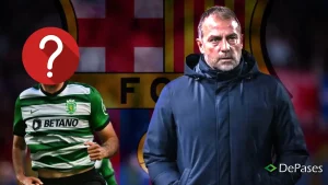 Gonçalo Inácio Hansi Flick FC Barcelona