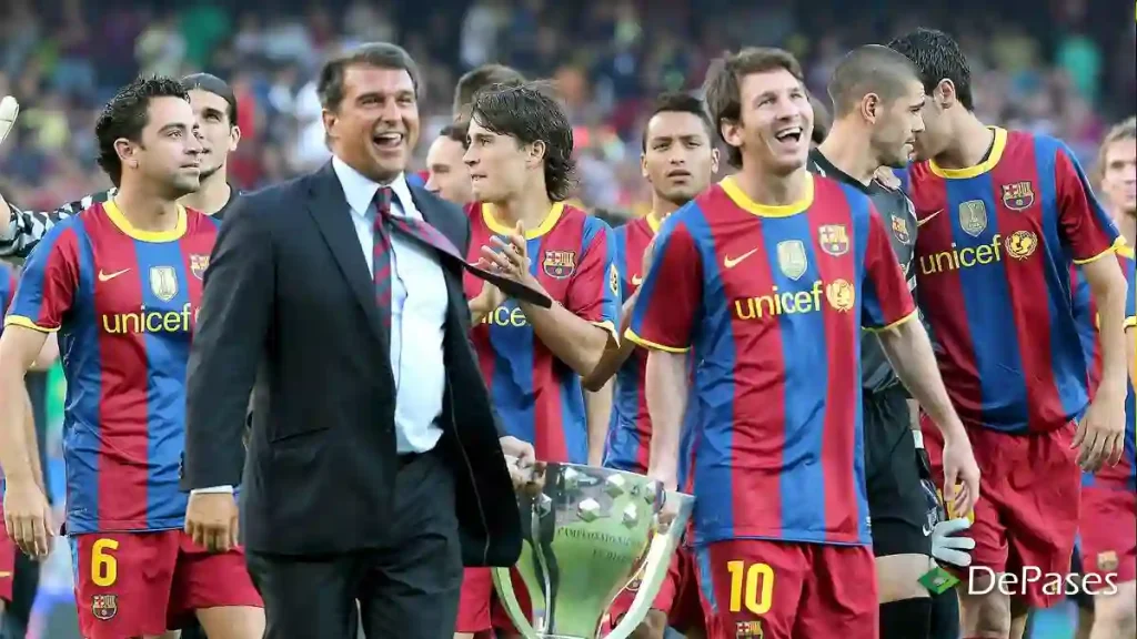 Joan Laporta Lionel Messi FC Barcelona