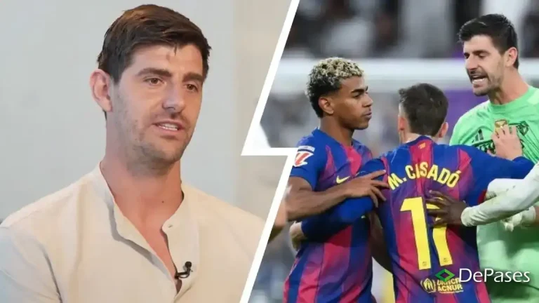 Thibaut Courtois Lamine Yamal Real Madrid FC Barcelona