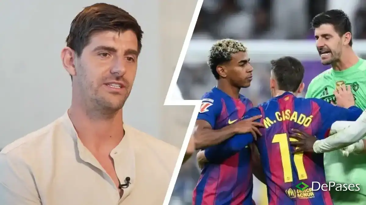 Thibaut Courtois Lamine Yamal Real Madrid FC Barcelona