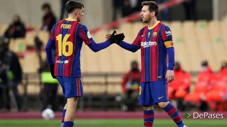 Pedri Lionel Messi FC Barcelona
