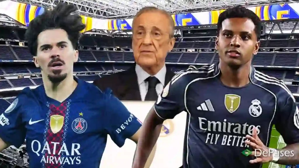 Florentino Pérez Vitinha PSG Rodrygo Goes Real Madrid