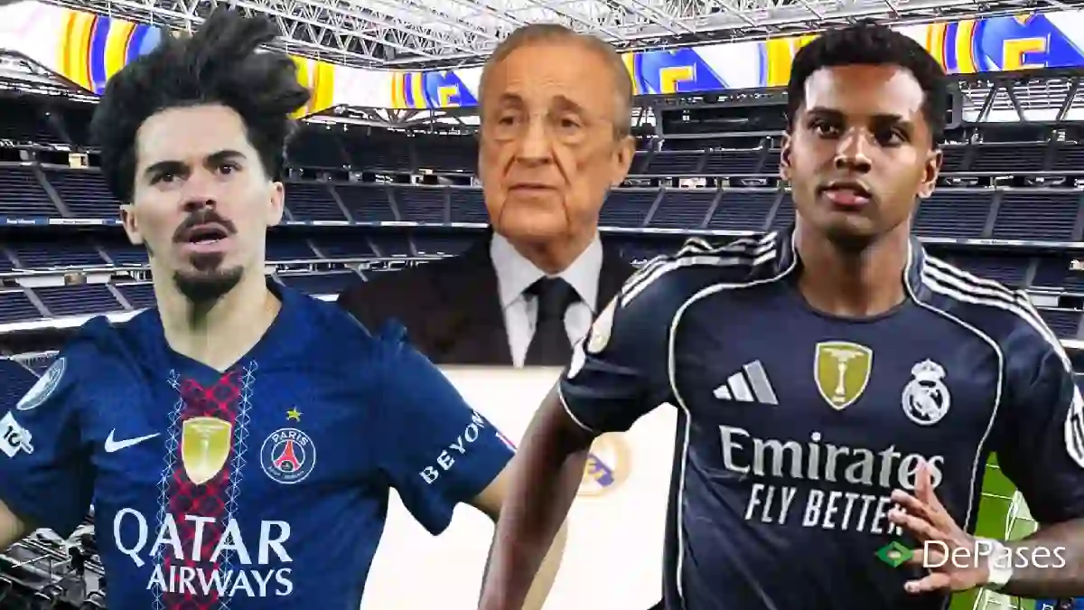 Florentino Pérez Vitinha PSG Rodrygo Goes Real Madrid