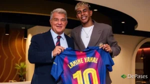 Lamine Yamal Joan Laporta FC Barcelona