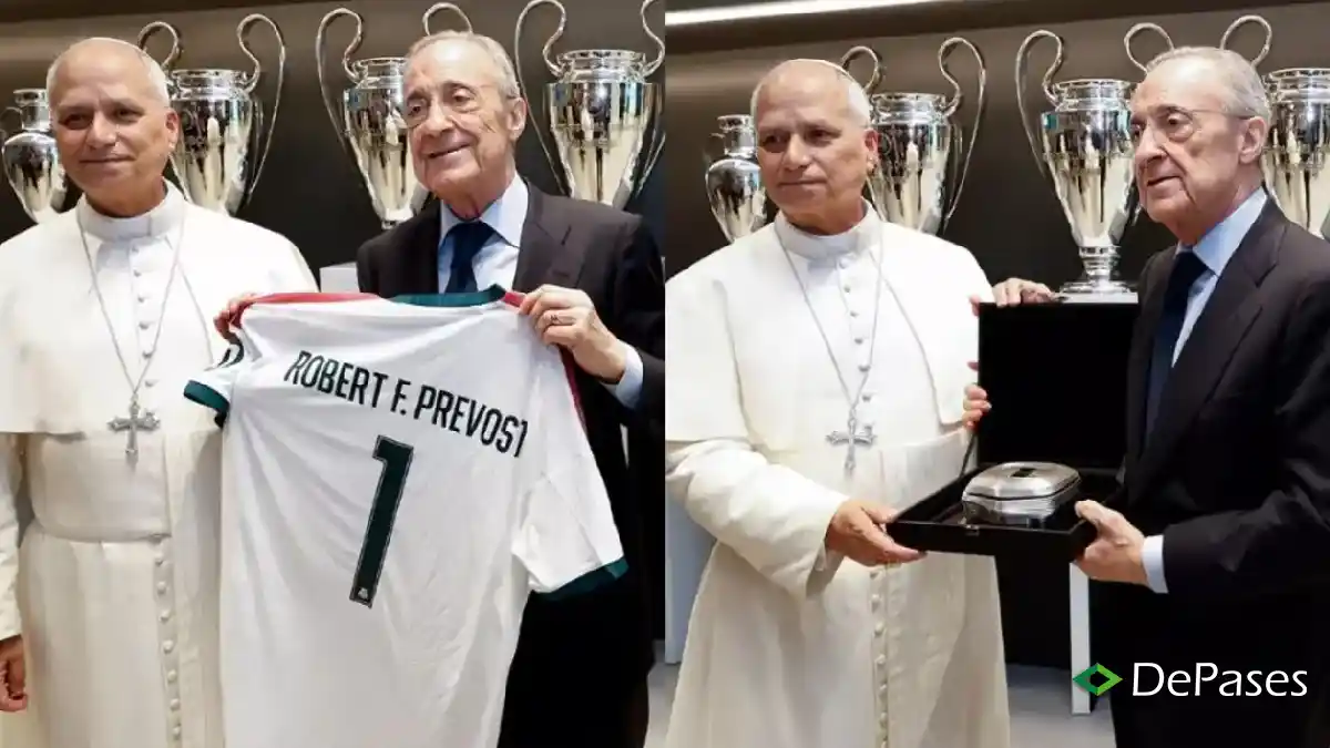 León XIV Real Madrid Florentino Pérez Estadio Santiago Bernabéu