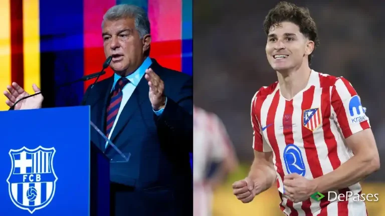 Joan Laporta Julián Álvarez FC Barcelona Atlético de Madrid