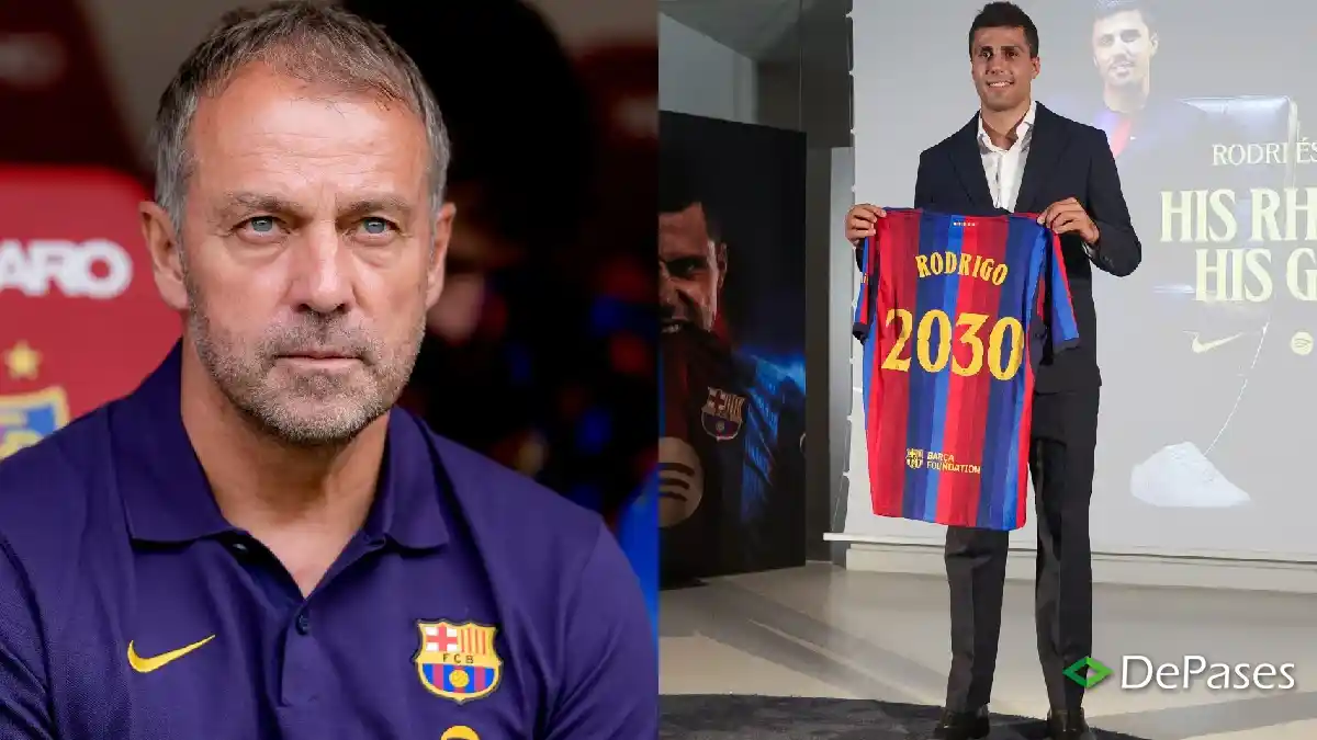Hansi Flick Rodri FC Barcelona
