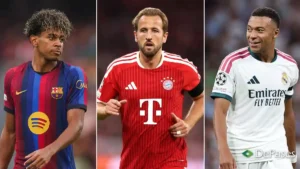 Lamine Yamal Harry Kane Kylian Mbappé FC Barcelona