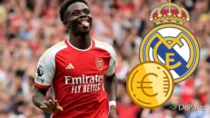 Bukayo Saka Arsenal Real Madrid